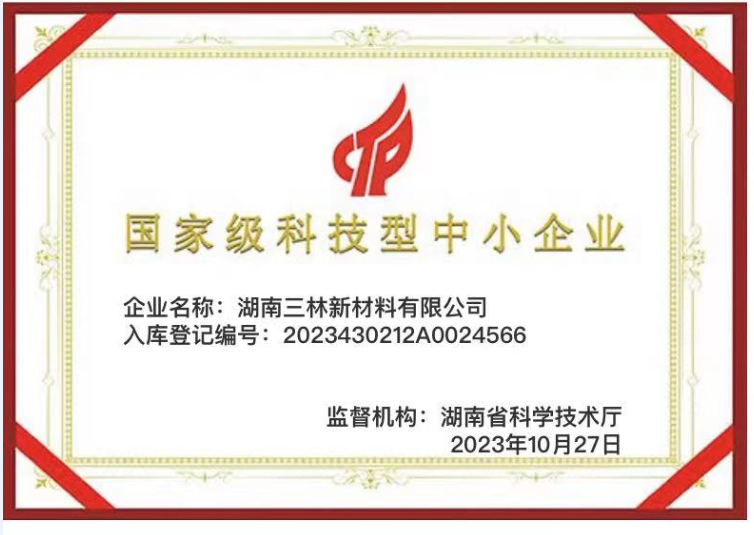 国家级科技型中小企业